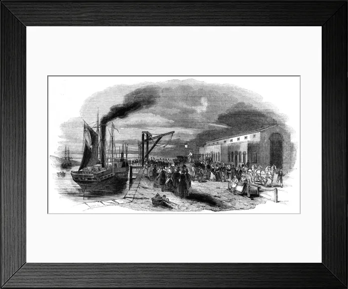 Framed Print : Overland Cross Channel Framed Print : Overland Cross Channel