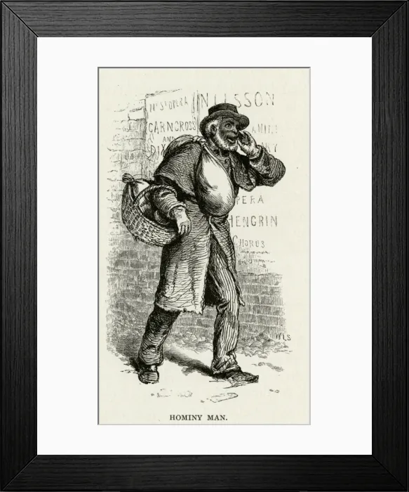 Framed Print : Hominy Man, Philadelphia Framed Print : Hominy Man, Philadelphia
