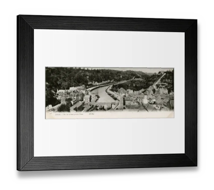 Framed Print : General view of Dinan, France Framed Print : General view of Dinan, France