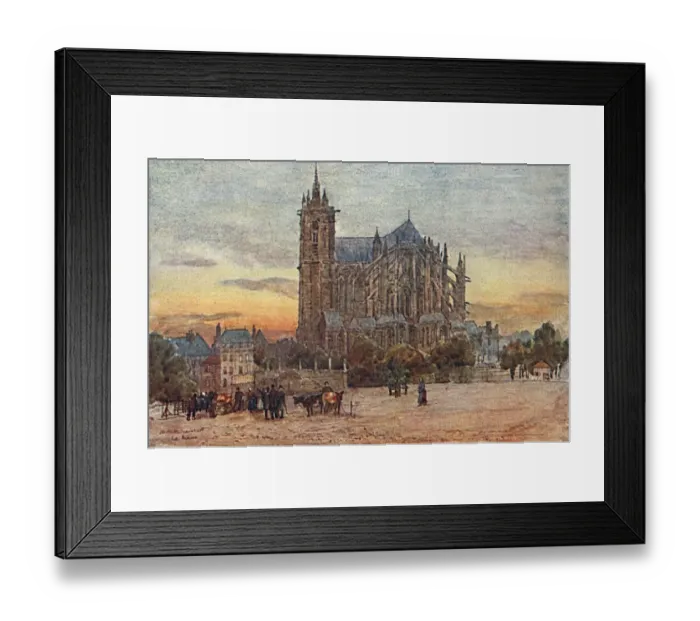 Framed Print : Le Mans / Cathedral 1907 Framed Print : Le Mans / Cathedral 1907