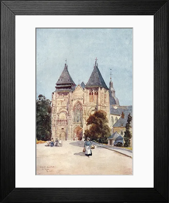 Framed Print : Le Mans / Notre Dame 1907 Framed Print : Le Mans / Notre Dame 1907