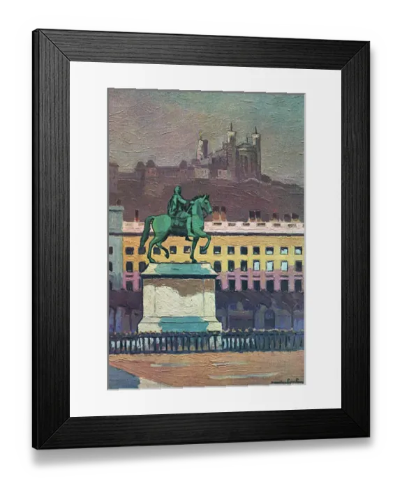 Framed Print : Lyon / Place Bellecour Framed Print : Lyon / Place Bellecour