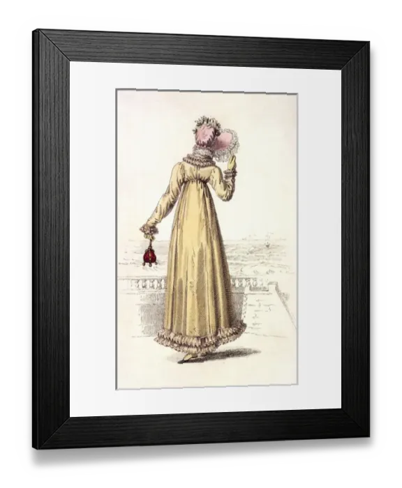 Framed Print : Walking Dress 1819 Framed Print : Walking Dress 1819