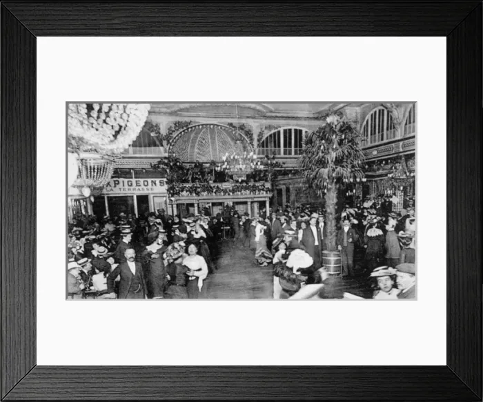 Framed Print : Paris Dance Hall 1898 Framed Print : Paris Dance Hall 1898