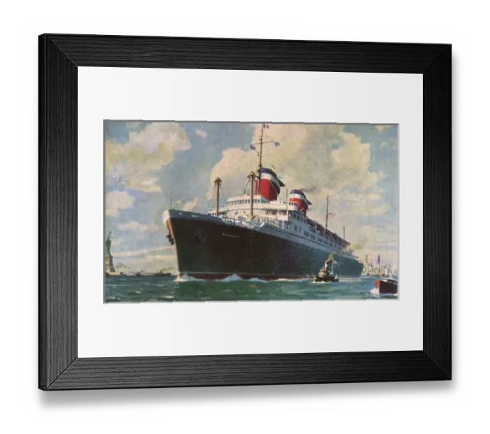 Framed Print : STEAMSHIP AMERICA Framed Print : STEAMSHIP AMERICA