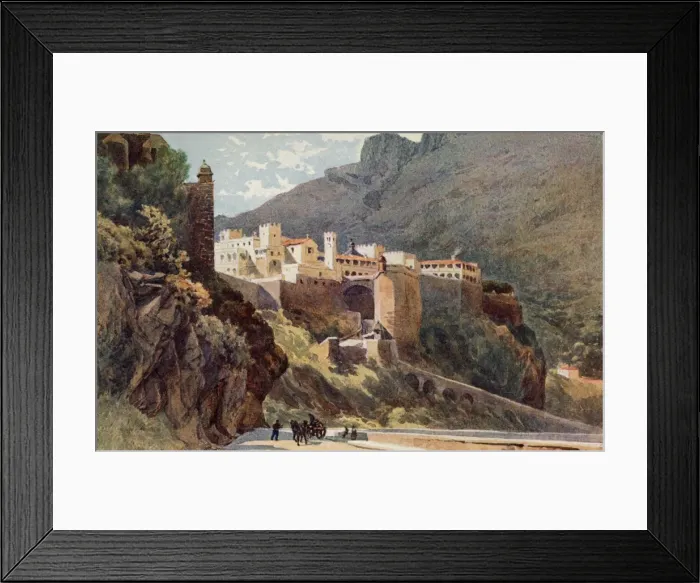 Framed Print : Monaco / Rocks 1904 Framed Print : Monaco / Rocks 1904