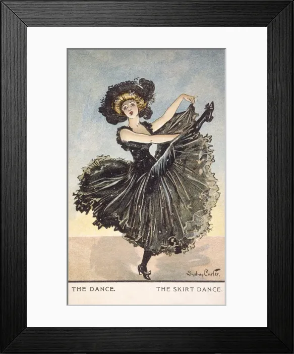 Framed Print : Can-Can or Skirt Dance Framed Print : Can-Can or Skirt Dance