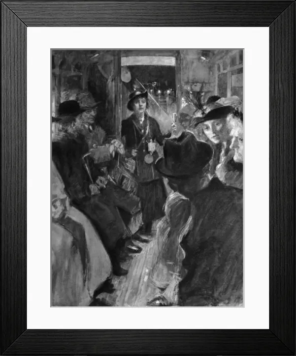 Framed Print : Tram Conductor Framed Print : Tram Conductor