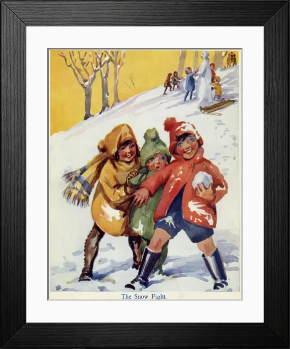 Framed Print : Snow fight Framed Print : Snow fight