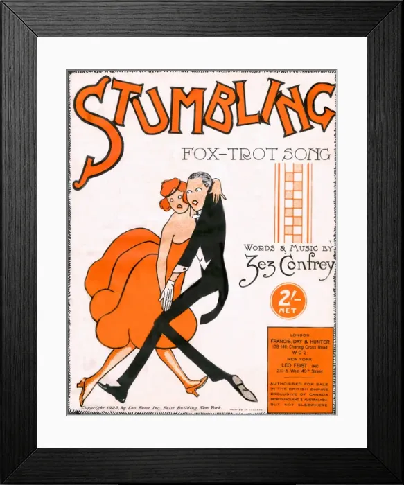 Framed Print : STUMBLING FOX TROT Framed Print : STUMBLING FOX TROT