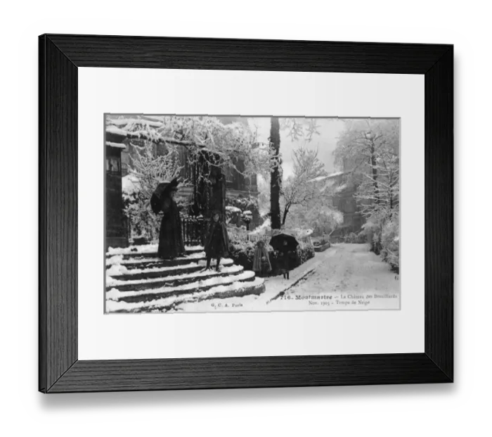 Framed Print : Montmartre / Snow 1905 Framed Print : Montmartre / Snow 1905