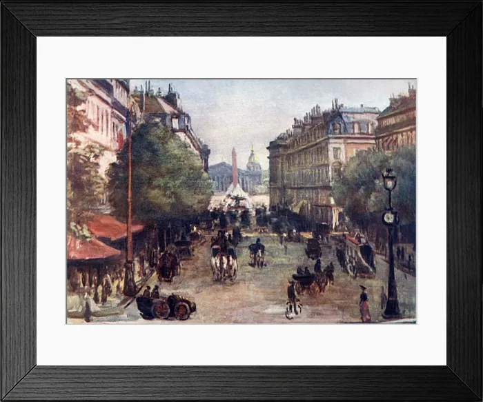 Framed Print : Paris / Rue Royale 1904 Framed Print : Paris / Rue Royale 1904