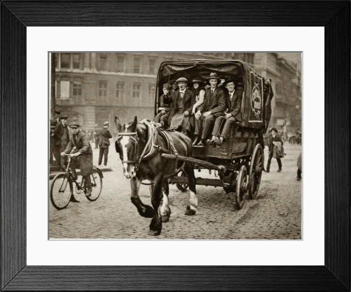 Framed Print : Great railway strike, london commuters 1919 Framed Print : Great railway strike, london commuters 1919