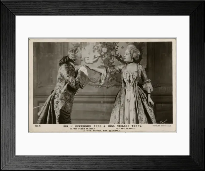 Framed Print : Sir H. Beerbolm Tree and Miss Neilson Terry Framed Print : Sir H. Beerbolm Tree and Miss Neilson Terry