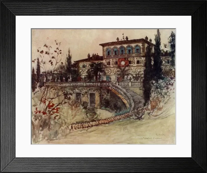 Framed Print : Florence / Villa Palmieri Framed Print : Florence / Villa Palmieri