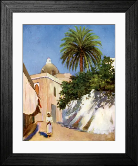 Framed Print : Italy / Capri Street 1904 Framed Print : Italy / Capri Street 1904