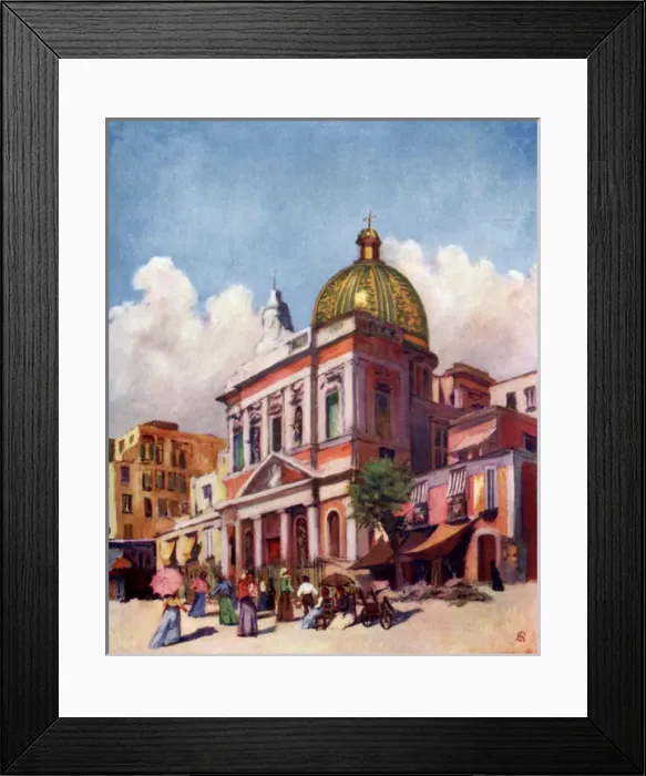 Framed Print : Naples / Santa Croce 1904 Framed Print : Naples / Santa Croce 1904