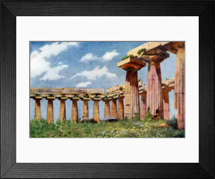 Framed Print : Italy / Paestum Poseidon Framed Print : Italy / Paestum Poseidon