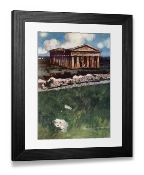 Framed Print : Italy / Paestum / Poseidon Framed Print : Italy / Paestum / Poseidon