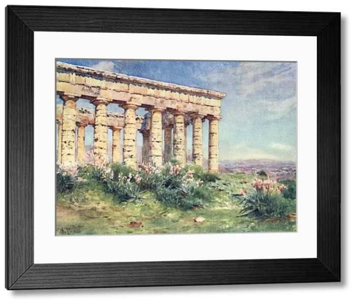 Framed Print : Sicily / Segesta 1911 Framed Print : Sicily / Segesta 1911