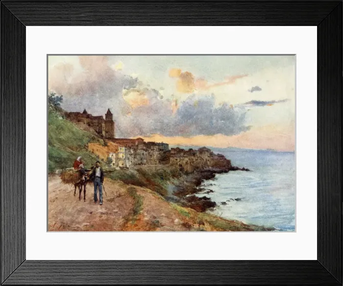 Framed Print : Sicily / Cefalu Sunset Framed Print : Sicily / Cefalu Sunset