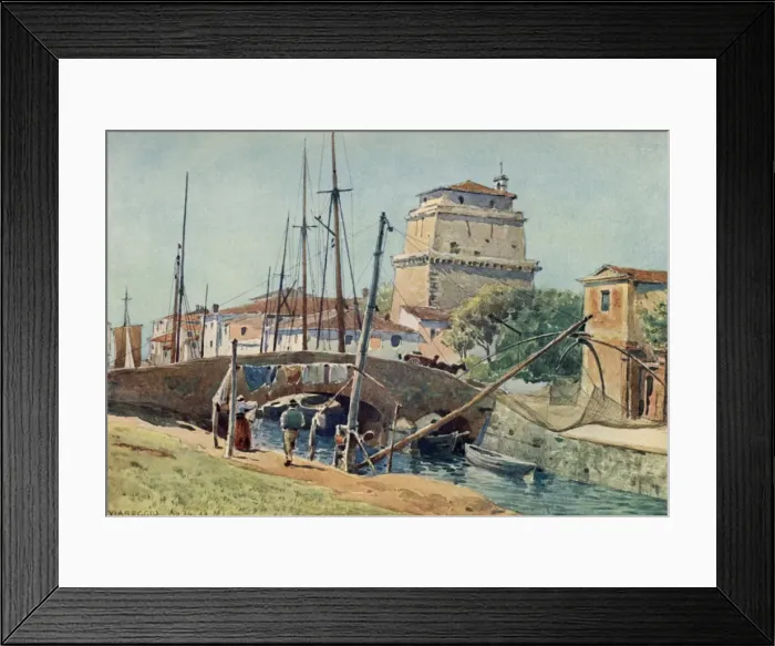 Framed Print : Italy / Viareggio 1890 Framed Print : Italy / Viareggio 1890