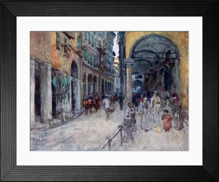 Framed Print : Italy / Pisa Street 1905 Framed Print : Italy / Pisa Street 1905