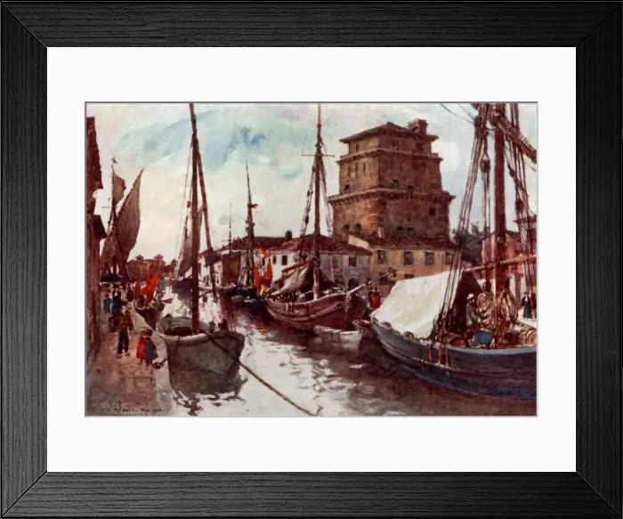 Framed Print : Italy / Viareggio Harbour Framed Print : Italy / Viareggio Harbour