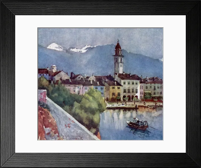 Framed Print : Italy / Ascona / Maggiore Framed Print : Italy / Ascona / Maggiore