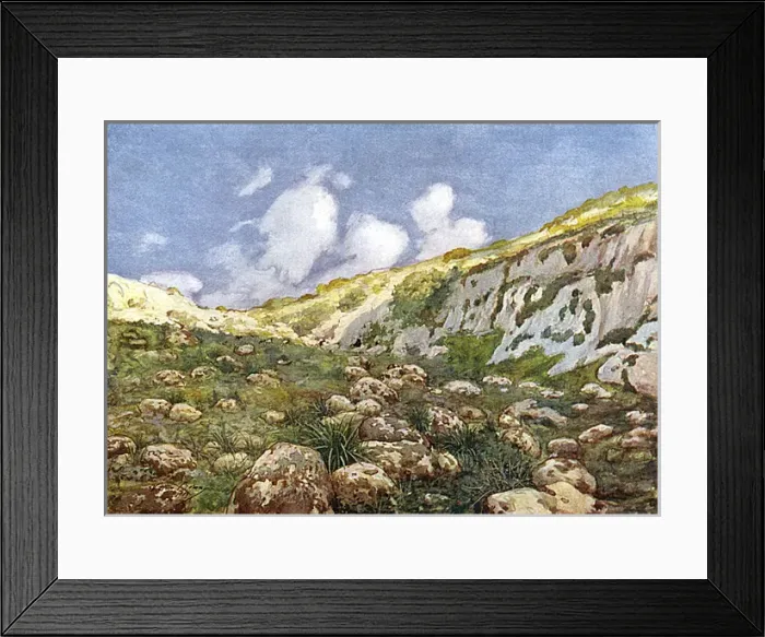 Framed Print : Malta / Gozo Valley 1909 Framed Print : Malta / Gozo Valley 1909