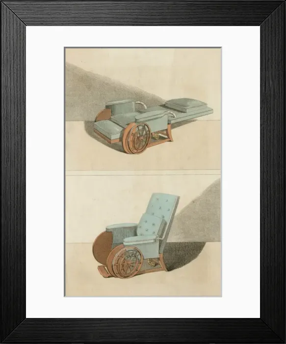 Framed Print : Invalid Chair / 1810 Framed Print : Invalid Chair / 1810