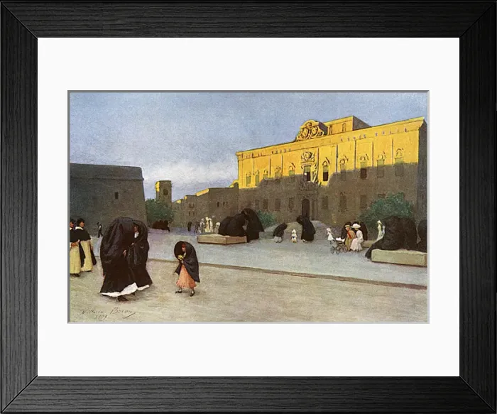 Framed Print : Malta / Valletta Piazza Framed Print : Malta / Valletta Piazza