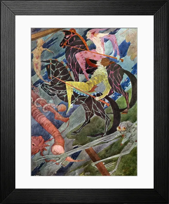 Framed Print : The Night Ride (Clarke) Framed Print : The Night Ride (Clarke)