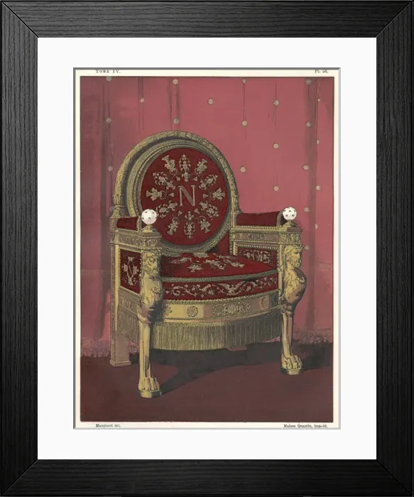 Framed Print : Napoleons Throne Framed Print : Napoleons Throne