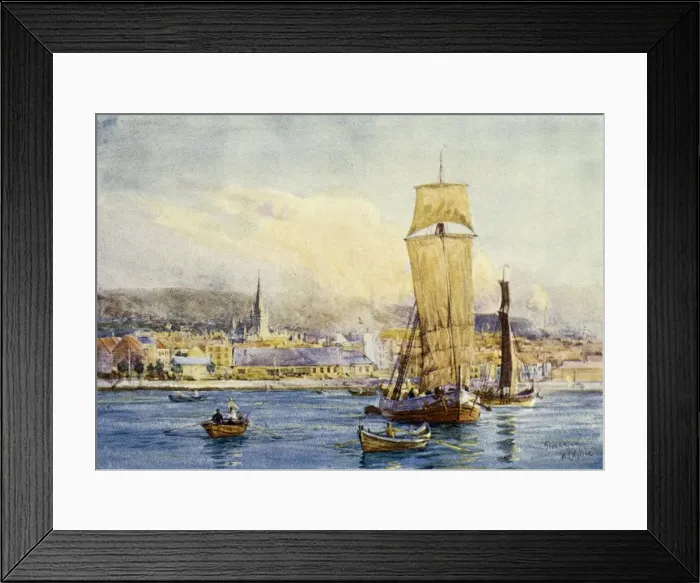 Framed Print : Norway / Trondheim 1909 Framed Print : Norway / Trondheim 1909