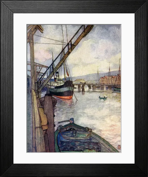 Framed Print : Norway / Trondheim 1905 Framed Print : Norway / Trondheim 1905