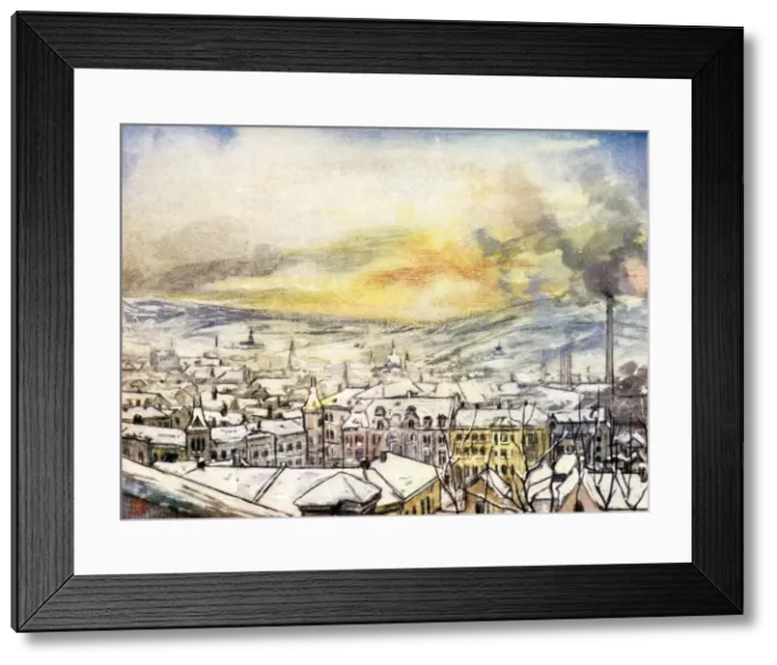 Framed Print : Oslo / Snow / General View Framed Print : Oslo / Snow / General View