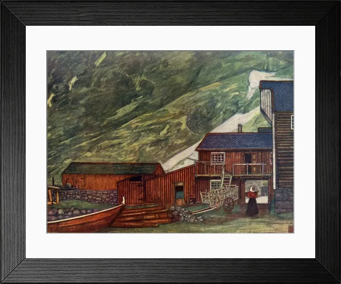 Framed Print : Norway / Sundalsoren 1905 Framed Print : Norway / Sundalsoren 1905