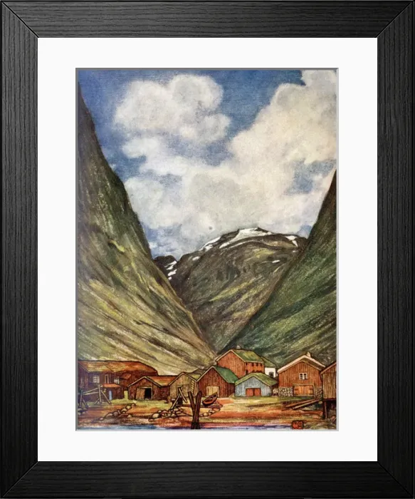 Framed Print : Norway / Sundalsoren 1905 Framed Print : Norway / Sundalsoren 1905
