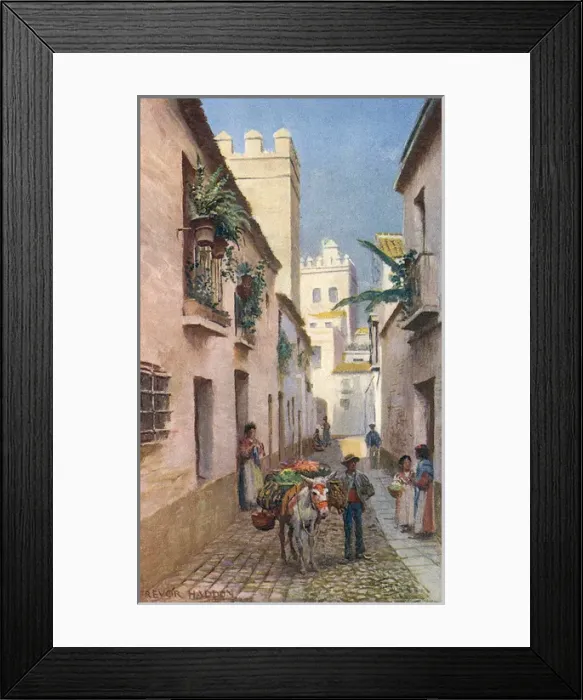 Framed Print : Spain / Seville Street Framed Print : Spain / Seville Street
