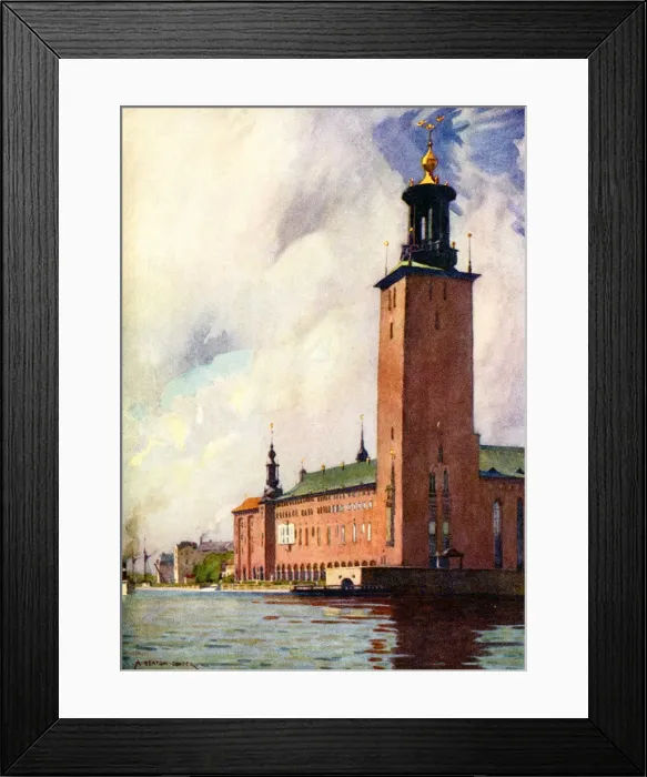 Framed Print : Stockholm / Town Hall 1927 Framed Print : Stockholm / Town Hall 1927