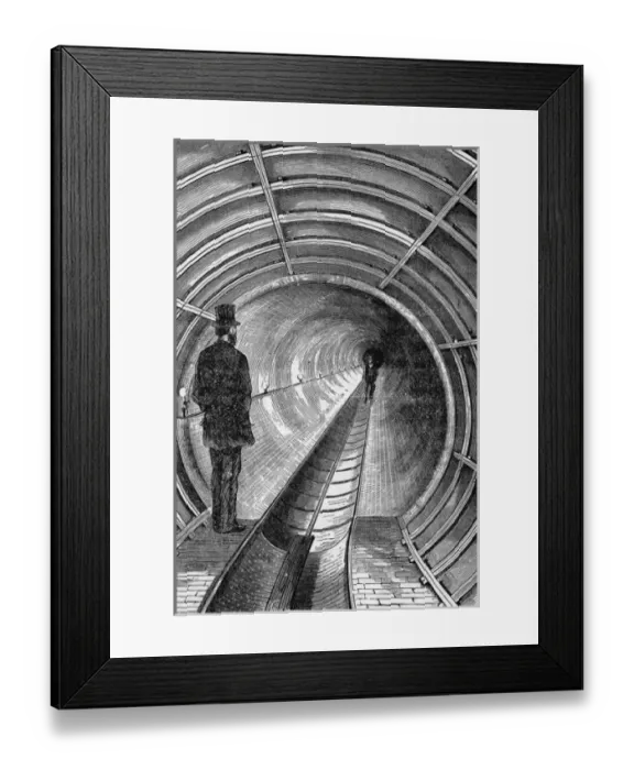 Framed Print : New York Subway / 1872 Framed Print : New York Subway / 1872