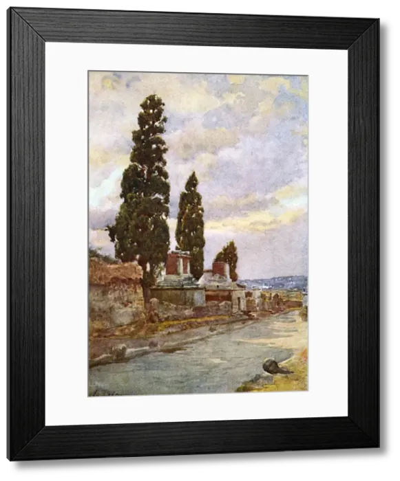 Framed Print : Street of Tombs -Pompeii Framed Print : Street of Tombs -Pompeii