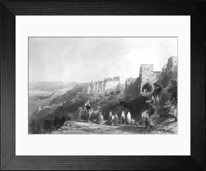 Framed Print : Bethlehem, 1835 / Bartlett Framed Print : Bethlehem, 1835 / Bartlett