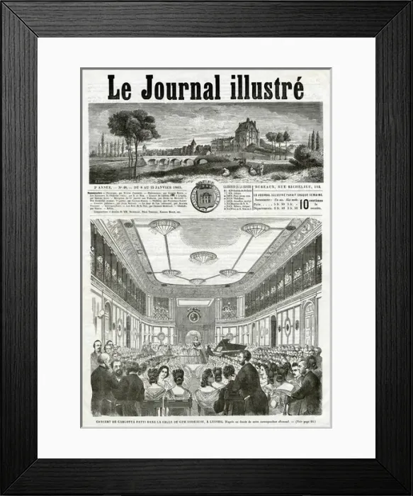 Framed Print : Adelina Patti / Jan 1865 Framed Print : Adelina Patti / Jan 1865