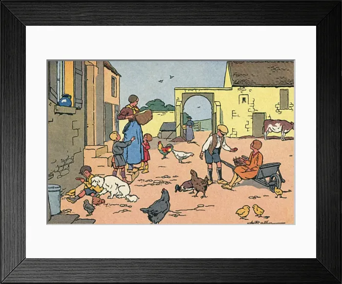 Framed Print : Social / Country Children Framed Print : Social / Country Children