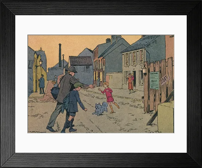 Framed Print : Social / Father Returns Framed Print : Social / Father Returns