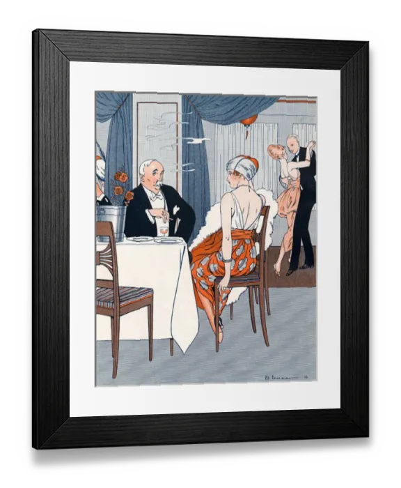 Framed Print : Social / Paris Restaurant Framed Print : Social / Paris Restaurant