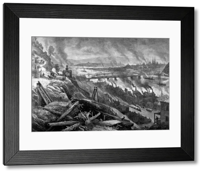 Framed Print : Pittsburgh / Industry 1875 Framed Print : Pittsburgh / Industry 1875