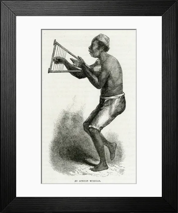 Framed Print : Musician of Dahomey Framed Print : Musician of Dahomey